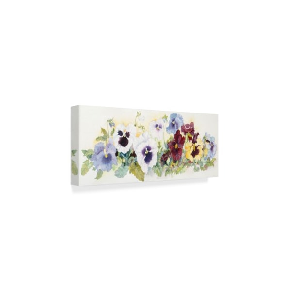 Joanne Porter 'Pansies On Parade' Canvas Art,20x47